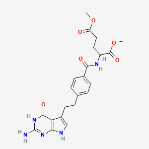 Dimethyl 2-[[4-[2-(2-amino-4-oxo-3,7-dihydropyrrolo[2,3-d]pyrimidin-5-yl)ethyl]benzoyl]amino]pentanedioate