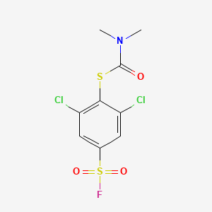 S-[2,6-dichloro-4-(fluorosulfonyl)phenyl] dimethylcarbamothioate