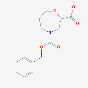 4-Phenylmethoxycarbonyl-1,4-oxazepane-2-carboxylate