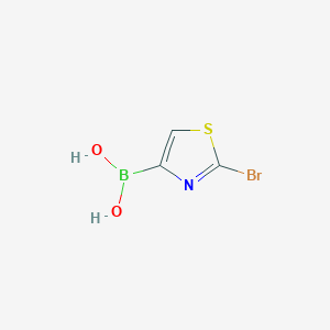 molecular formula C3H3BBrNO2S B14004461 2-Bromothiazole-4-boronic acid 