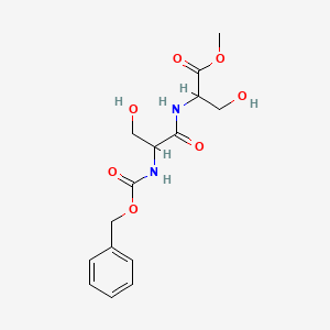 Methyl 3-hydroxy-2-[(3-hydroxy-2-phenylmethoxycarbonylamino-propanoyl)amino]propanoate