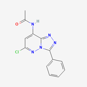 molecular formula C13H10ClN5O B14004465 n-(6-Chloro-3-phenyl[1,2,4]triazolo[4,3-b]pyridazin-8-yl)acetamide CAS No. 6722-86-7