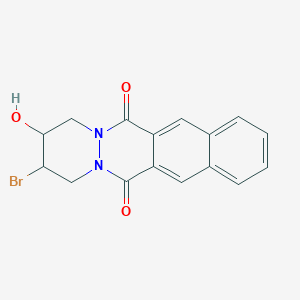 5-Bromo-6-hydroxy-3,8-diazatetracyclo[8.8.0.03,8.012,17]octadeca-1(18),10,12,14,16-pentaene-2,9-dione