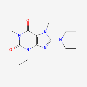 8-(Diethylamino)-3-ethyl-1,7-dimethylpurine-2,6-dione