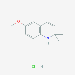 molecular formula C13H18ClNO B14004479 6-methoxy-2,2,4-trimethyl-1H-quinoline;hydrochloride CAS No. 4153-89-3