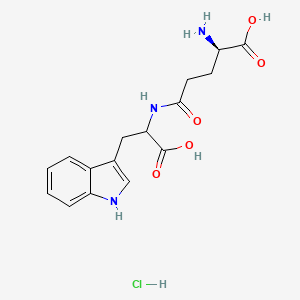 molecular formula C16H20ClN3O5 B14004490 Golotimod hydrochloride 