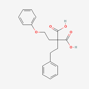 (2-Phenoxyethyl)(2-phenylethyl)propanedioic acid