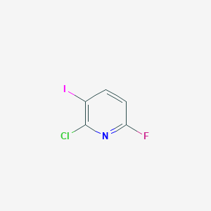 molecular formula C5H2ClFIN B14004504 2-Chloro-6-fluoro-3-iodopyridine 