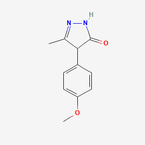 3H-Pyrazol-3-one,2,4-dihydro-4-(4-methoxyphenyl)-5-methyl-