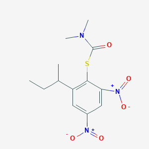 S-(2-butan-2-yl-4,6-dinitrophenyl) N,N-dimethylcarbamothioate