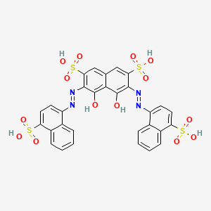 2,7-Naphthalenedisulfonicacid, 4,5-dihydroxy-3,6-bis[2-(4-sulfo-1-naphthalenyl)diazenyl]-