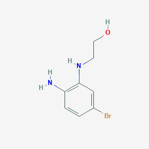molecular formula C8H11BrN2O B1400463 2-(2-Amino-5-bromoanilino)ethanol CAS No. 1239879-68-5