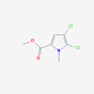 molecular formula C7H7Cl2NO2 B14004639 Methyl 4,5-dichloro-1-methyl-1H-pyrrole-2-carboxylate CAS No. 1198-72-7