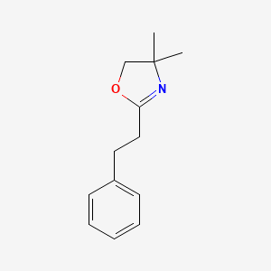 molecular formula C13H17NO B14004647 4,4-Dimethyl-2-(2-phenylethyl)-4,5-dihydro-1,3-oxazole CAS No. 13608-28-1