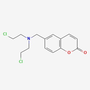 6-[Bis(2-chloroethyl)aminomethyl]chromen-2-one