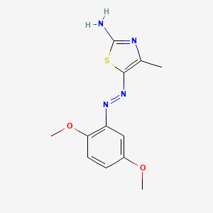 N-[(2-Imino-4-methyl-1,3-thiazol-5-ylidene)amino]-2,5-dimethoxy-aniline