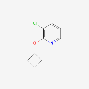 molecular formula C9H10ClNO B1400468 3-Chloro-2-cyclobutoxypyridine CAS No. 1288989-60-5