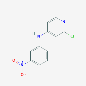 molecular formula C11H8ClN3O2 B1400473 2-Chloro-N-(3-nitrophenyl)pyridine-4-amine CAS No. 1268619-67-5