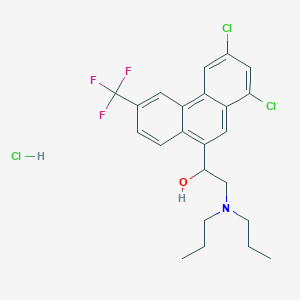 1-[1,3-Dichloro-6-(trifluoromethyl)phenanthren-9-yl]-2-(dipropylamino)ethanol