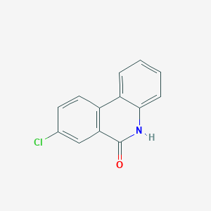 molecular formula C13H8ClNO B14004747 6(5H)-Phenanthridinone,8-chloro- CAS No. 26844-83-7