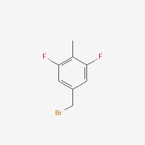 molecular formula C8H7BrF2 B1400475 3,5-二氟-4-甲基苄溴 CAS No. 1803833-70-6