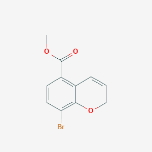 molecular formula C11H9BrO3 B14004768 methyl 8-bromo-2H-chromene-5-carboxylate 