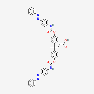 Benzenebutanoic acid, g-methyl-4-[[[[4-(phenylazo)phenyl]amino]carbonyl]oxy]-g-[4-[[[[4-(phenylazo)phenyl]amino]carbonyl]oxy]phenyl]-(9CI)