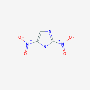 molecular formula C4H4N4O4 B14004800 1-Methyl-2,5-dinitroimidazole CAS No. 67019-81-2