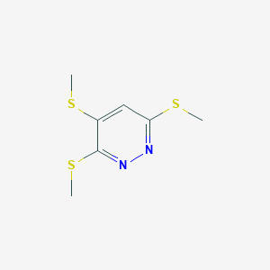 3,4,6-Tris(methylsulfanyl)pyridazine