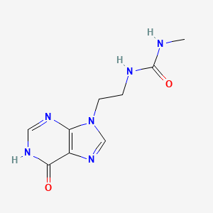 Urea, 1-[2-(6-hydroxy-9H-purin-9-yl)ethyl]-3-methyl-