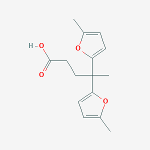 4,4-Bis(5-methylfuran-2-yl)pentanoic acid