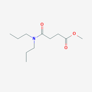 molecular formula C11H21NO3 B14004846 Methyl 4-(dipropylamino)-4-oxobutanoate CAS No. 6942-25-2