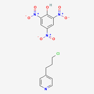 molecular formula C14H13ClN4O7 B14004880 4-(3-Chloropropyl)pyridine;2,4,6-trinitrophenol CAS No. 69603-43-6