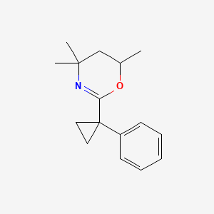 4,4,6-Trimethyl-2-(1-phenylcyclopropyl)-5,6-dihydro-4h-1,3-oxazine