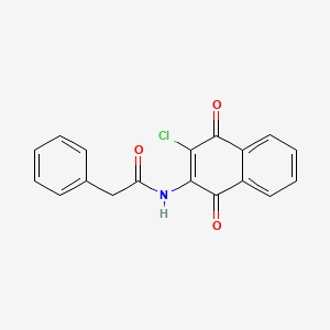 N-(3-chloro-1,4-dioxonaphthalen-2-yl)-2-phenylacetamide