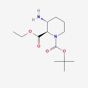 O1-tert-butyl O2-ethyl (2R,3R)-3-aminopiperidine-1,2-dicarboxylate