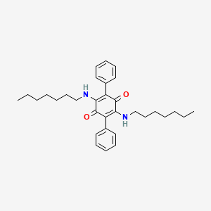 2,5-Bis(heptylamino)-3,6-diphenylcyclohexa-2,5-diene-1,4-dione