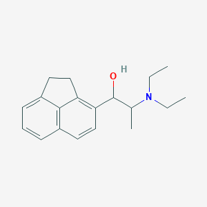 molecular formula C19H25NO B14005000 3-Acenaphthylenemethanol,a-[1-(diethylamino)ethyl]-1,2-dihydro- CAS No. 5430-64-8