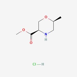 Methyl (3R,6S)-6-methylmorpholine-3-carboxylate hydrochloride