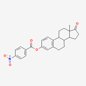 molecular formula C25H25NO5 B14005052 Estrone, p-nitrobenzoate CAS No. 41623-27-2