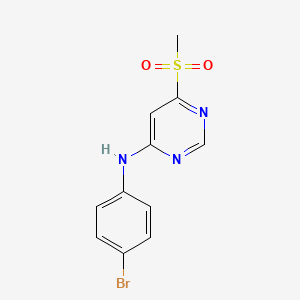 N-(4-Bromophenyl)-6-(methanesulfonyl)pyrimidin-4-amine