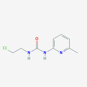 molecular formula C9H12ClN3O B14005082 1-(2-Chloroethyl)-3-(6-methylpyridin-2-yl)urea CAS No. 93701-52-1