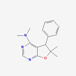 2,3-Dimethyl-3-phenyl-4-dimethylamino-2,3-dihydrofuro[2,3-d]pyrimidine