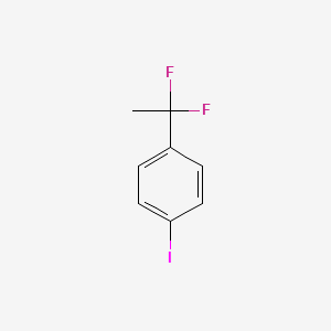 B1400510 1-(1,1-Difluoroethyl)-4-iodobenzene CAS No. 1142924-89-7