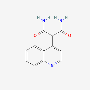 2-Quinolin-4-ylpropanediamide