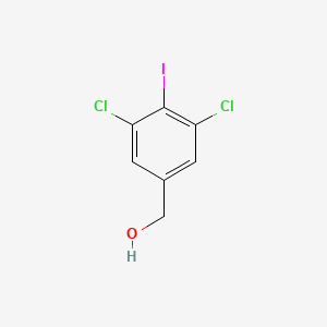 molecular formula C7H5Cl2IO B1400511 (3,5-二氯-4-碘苯基)甲醇 CAS No. 1350760-17-6