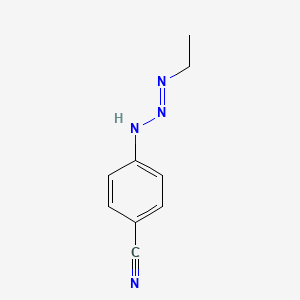 4-(2-Ethyliminohydrazinyl)benzonitrile