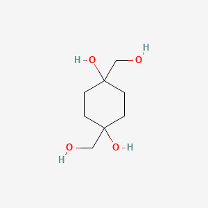 molecular formula C8H16O4 B14005114 1,4-Bis(hydroxymethyl)cyclohexane-1,4-diol CAS No. 90201-74-4