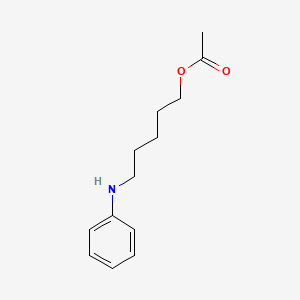 molecular formula C13H19NO2 B14005125 5-(Phenylamino)pentyl acetate CAS No. 13659-02-4