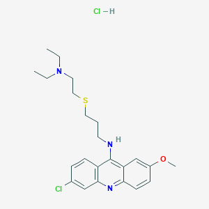 6-chloro-N-[3-(2-diethylaminoethylsulfanyl)propyl]-2-methoxy-acridin-9-amine